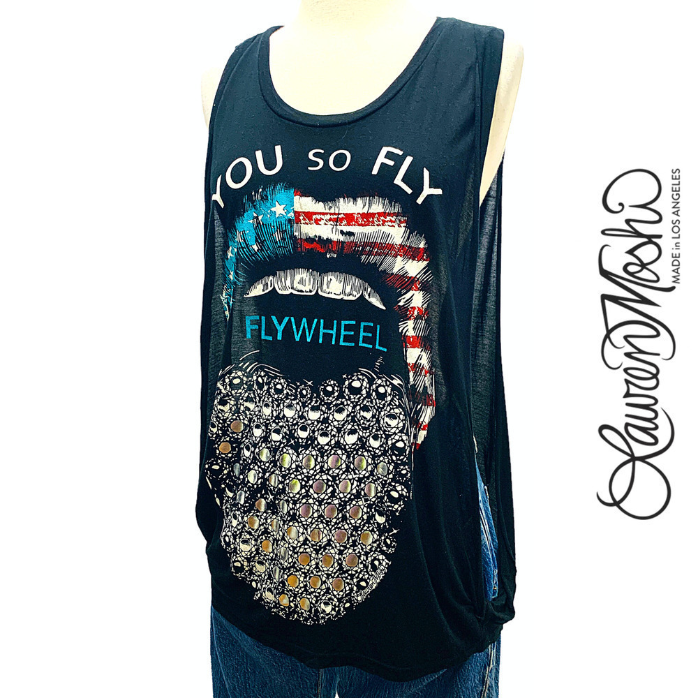 Lauren Moshi X Flywheel Sports You So Fly Effie Muscle Tank XS/S
